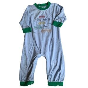 Smocked‎ polkadot Car outfit size 6mo